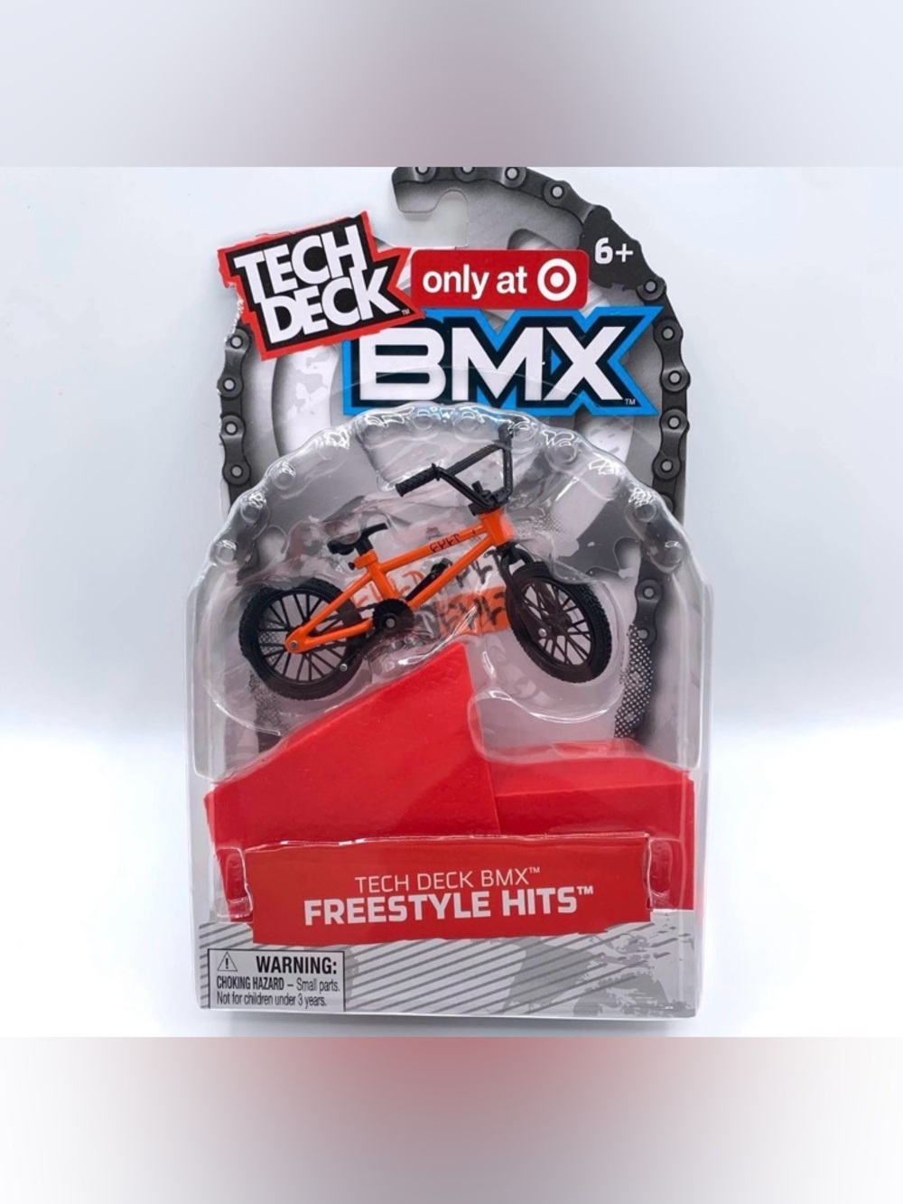 BMX Orange Mini Bike with Red Ramp - Freestyle Hits